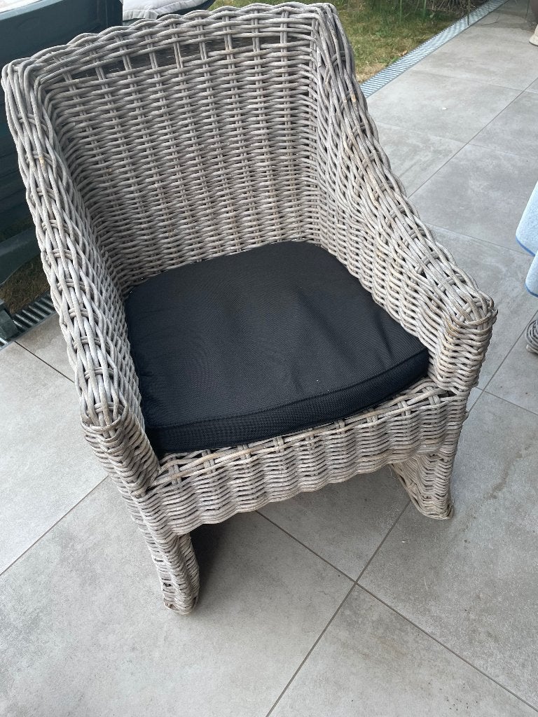 Rieten tuinstoelen, Enlèvement, Utilisé, Rotin