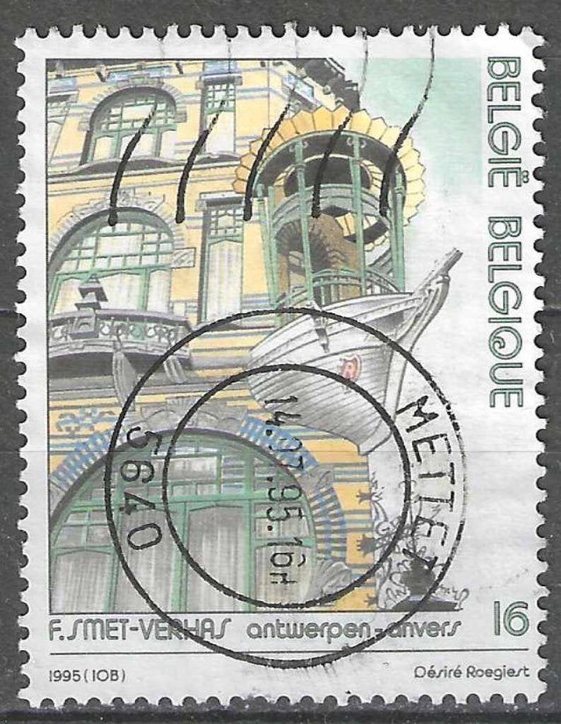 Belgique 1995 - Yvert/OBP 2605 - Art nouveau - Anvers (ST), Envoi, Affranchi, Oblitéré