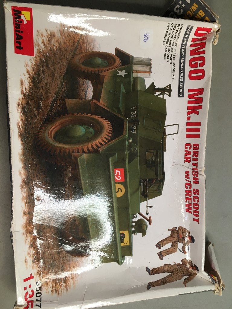 Mini art dingo mk 3 scout car modelbouw set 1/35, Hobby en Vrije tijd, Modelbouw | Auto's en Voertuigen, Overige merken, Tank