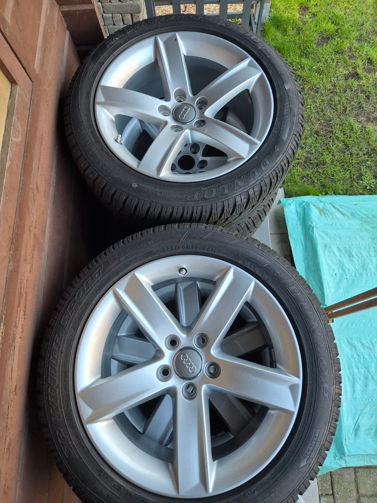 audi set wielen te koop, Auto-onderdelen, Banden en Velgen, Ophalen, Gebruikt, Banden en Velgen, 17 inch