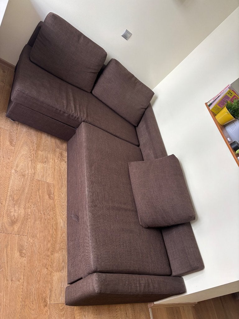 Canapé dépliable convertible en lit IKEA, Banc d'angle, 125 à 150 cm, Enlèvement, Utilisé