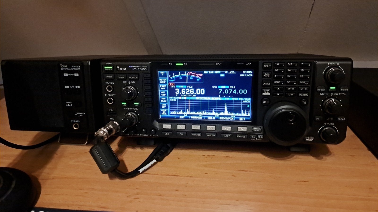 Icom IC-7600  nieuwstaat!, Telecommunicatie, Zenders en Ontvangers, Ophalen of Verzenden, Zo goed als nieuw, Zender en Ontvanger
