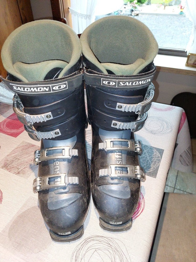 2 paar skibotten : salamon 43-44 + nordica 37-38, Ophalen, Nordica