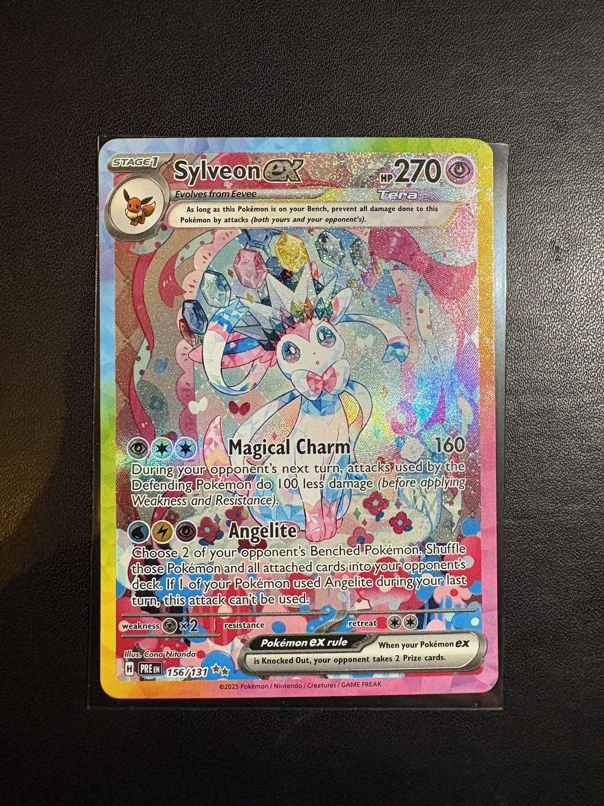 Sylveon EX alt art Prismatic, Ophalen of Verzenden, Zo goed als nieuw
