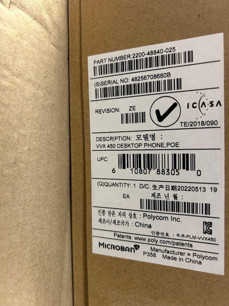 ➡️ NIEUW Polycom Poly VVX450 VVX 450 IP 2201-48840-001, Telecommunicatie, Ophalen of Verzenden, Nieuw