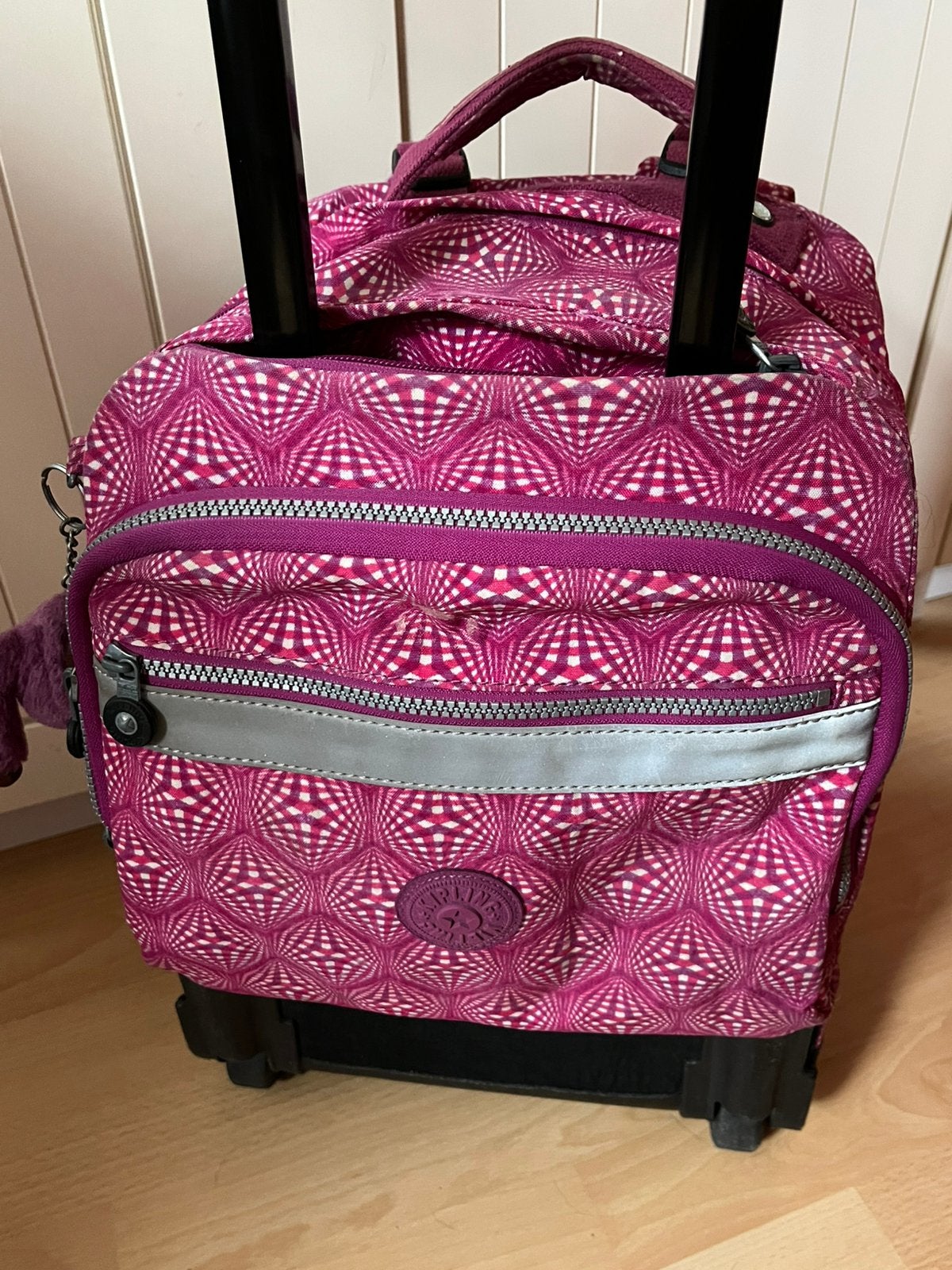 Super mooie boekentas trolly rugzak kipling, Ophalen of Verzenden, Gebruikt, Roze, Rugtas