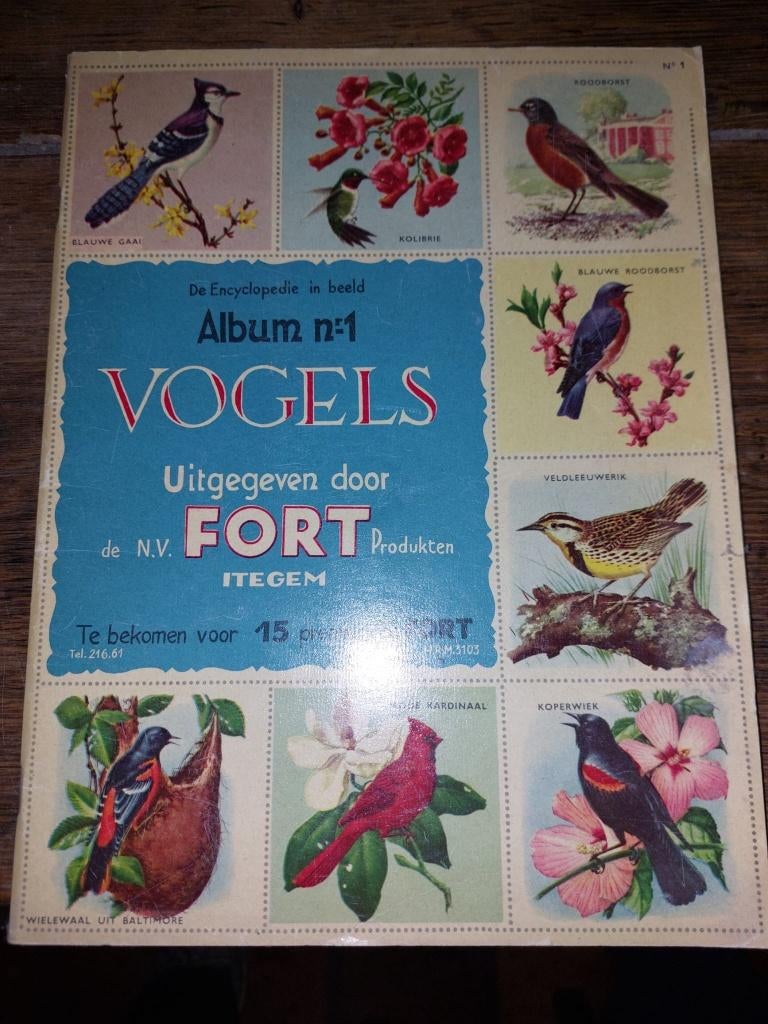 vogels, Fort prentjes, begin 1900, Antiek en Kunst, Ophalen of Verzenden
