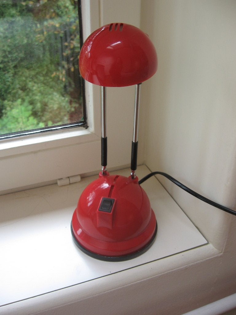 Lampe de bureau d'écolier rouge, Lampe, Enlèvement ou Envoi, Autres marques, Comme neuf