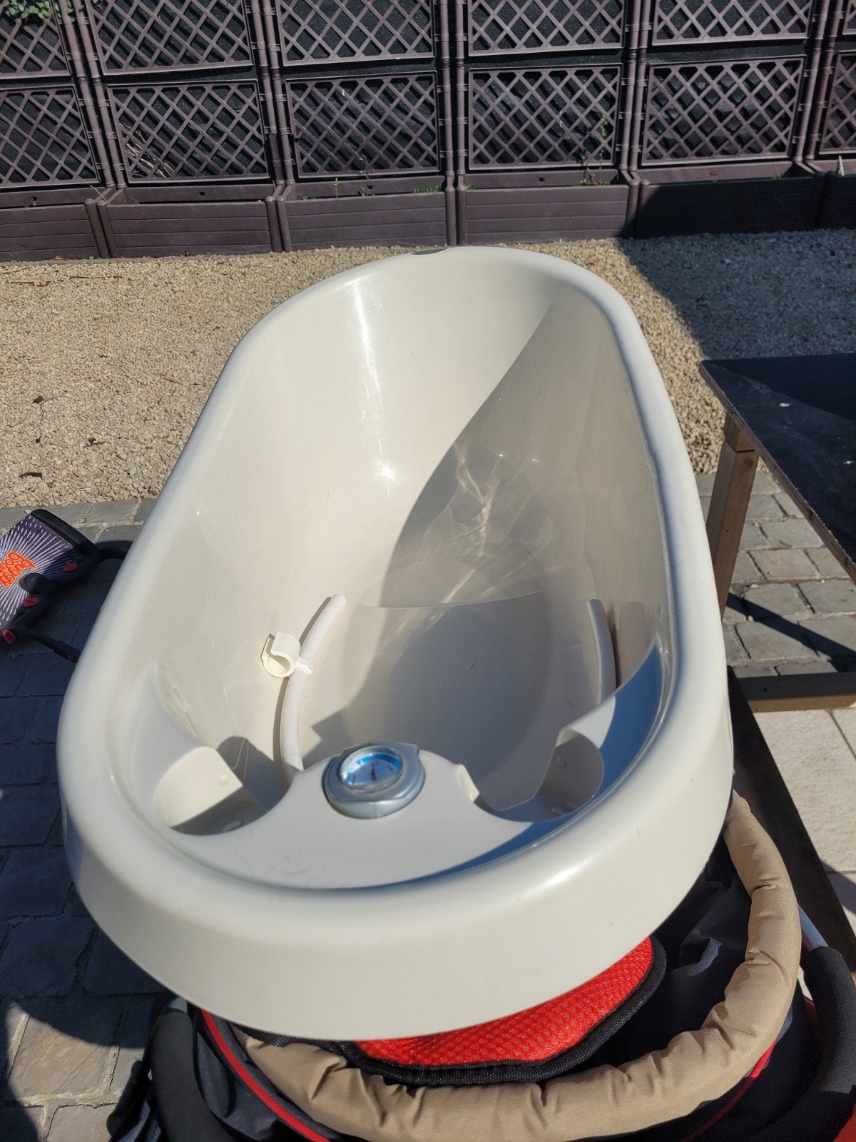 baby badje met thermometer, Ophalen, Zo goed als nieuw, Badje