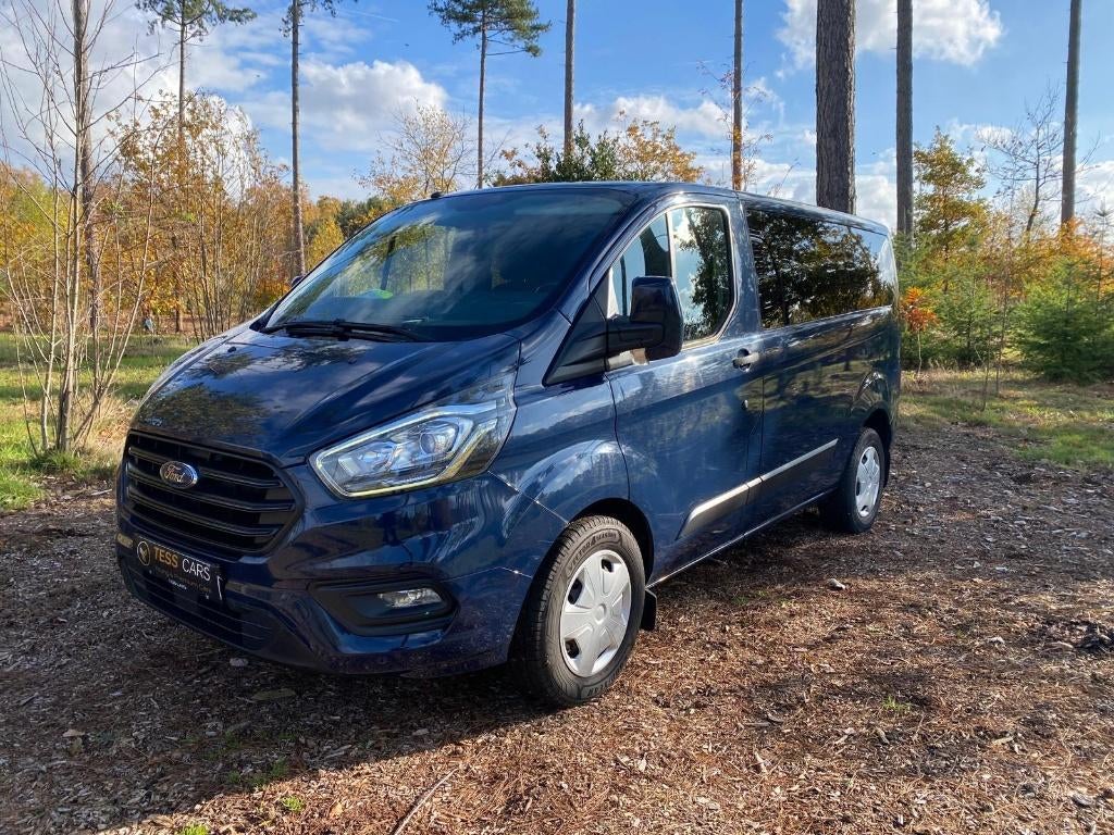 Ford Transit Custom 9Plaatsen!, Auto's, Voorwielaandrijving, 1995 cc, 4 cilinders, Blauw