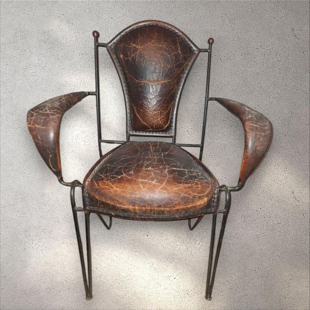 Stijlvolle vintage fauteuil – industrieel design
Unieke faut, Enlèvement