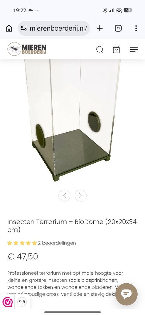 Terrarium insecten, Dieren en Toebehoren, Ophalen, Gebruikt, Terrarium of Paludarium