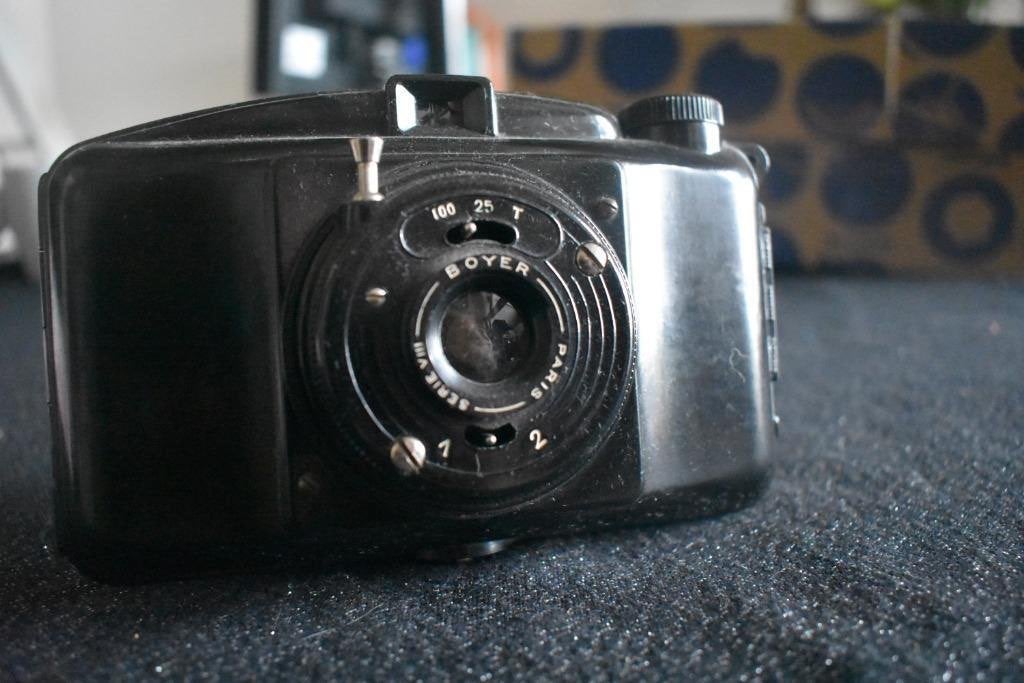 Photax - camera in bakeliet - jaren 50 - mooie staat -, Ophalen of Verzenden