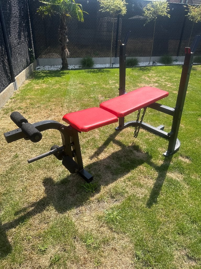 Banc de presse réglable avec extension/courbure des jambes, Sports & Fitness, Enlèvement, Utilisé, Jambes, Autres types
