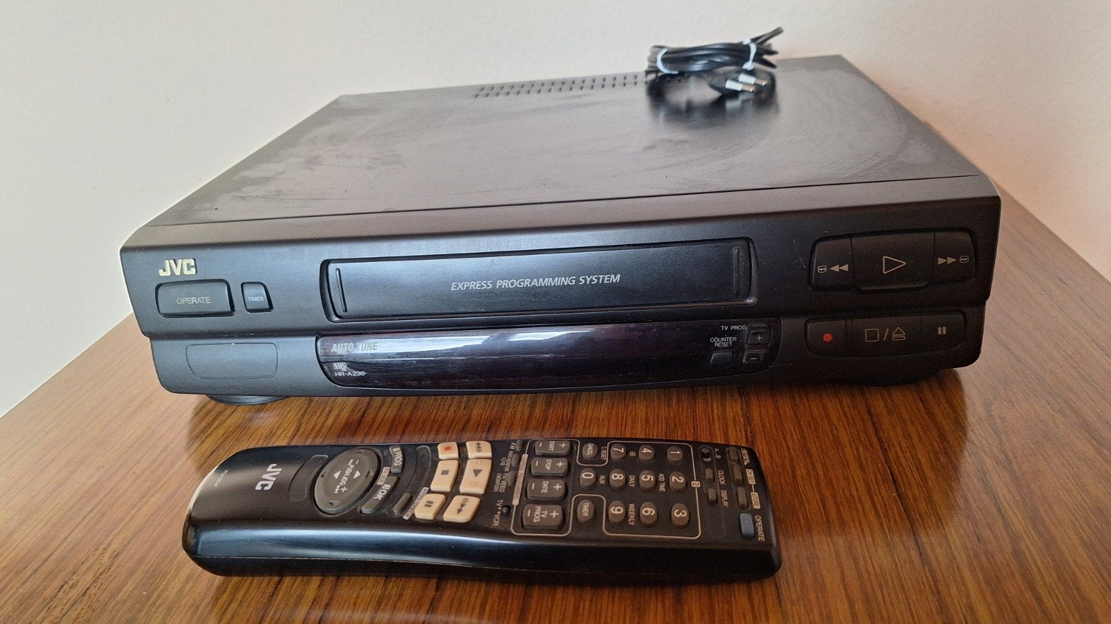 Video Recorder JVC HR-A230E met afstandsbediening en handl., Audio, Tv en Foto, Videospelers, Ophalen, Niet werkend, VHS-speler of -recorder