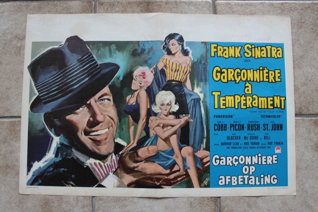 filmaffiche Frank Sinatra Come Blow Your Horn filmposter, Enlèvement ou Envoi, Rectangulaire horizontal, A1 jusqu'à A3, Comme neuf