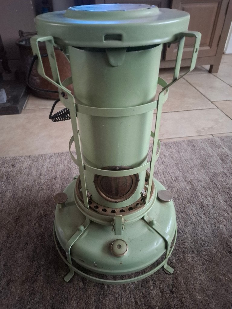 vintage pertroleumvuur aladdin, Antiek en Kunst, Ophalen