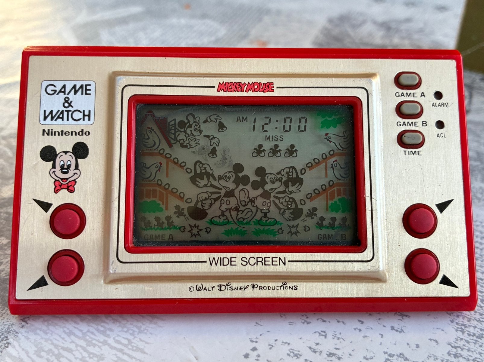 Nintendo Game&Watch Mickey Mouse MC-25 1981, Nintendo, Ophalen of Verzenden, Gebruikt, Nintendo