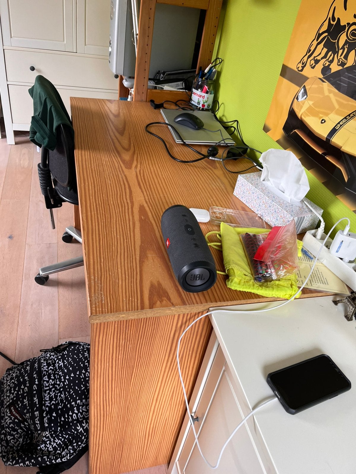 Procurez-vous gratuitement un bureau décent de 120 x 60 cm, 120 cm, Vintage, Utilisé, Bureau-armoire combiné