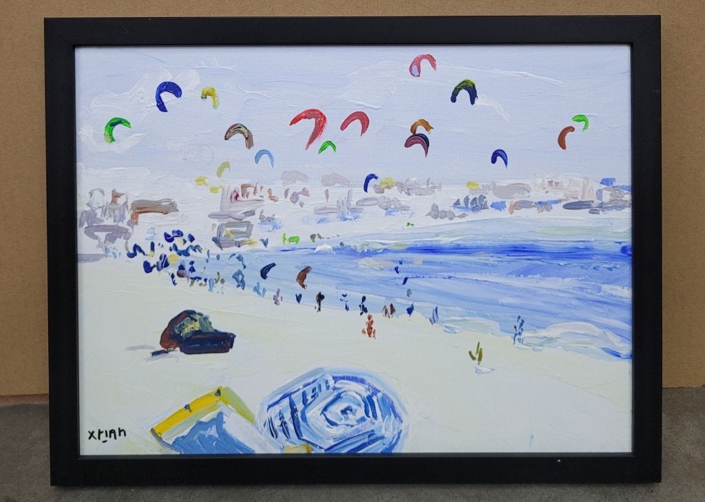 XTIAN, Playa de Tarifa, Antiek en Kunst, Bloemen, Overige ondergronden, Ophalen of Verzenden, Gesigneerd