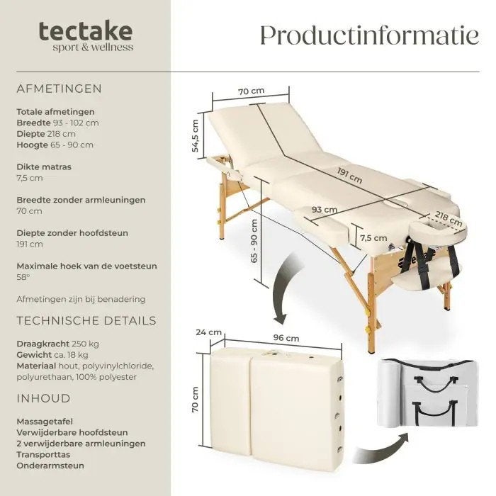 Table de massage rectale mobile avec accessoires. Nouveau., Enlèvement, Table de massage