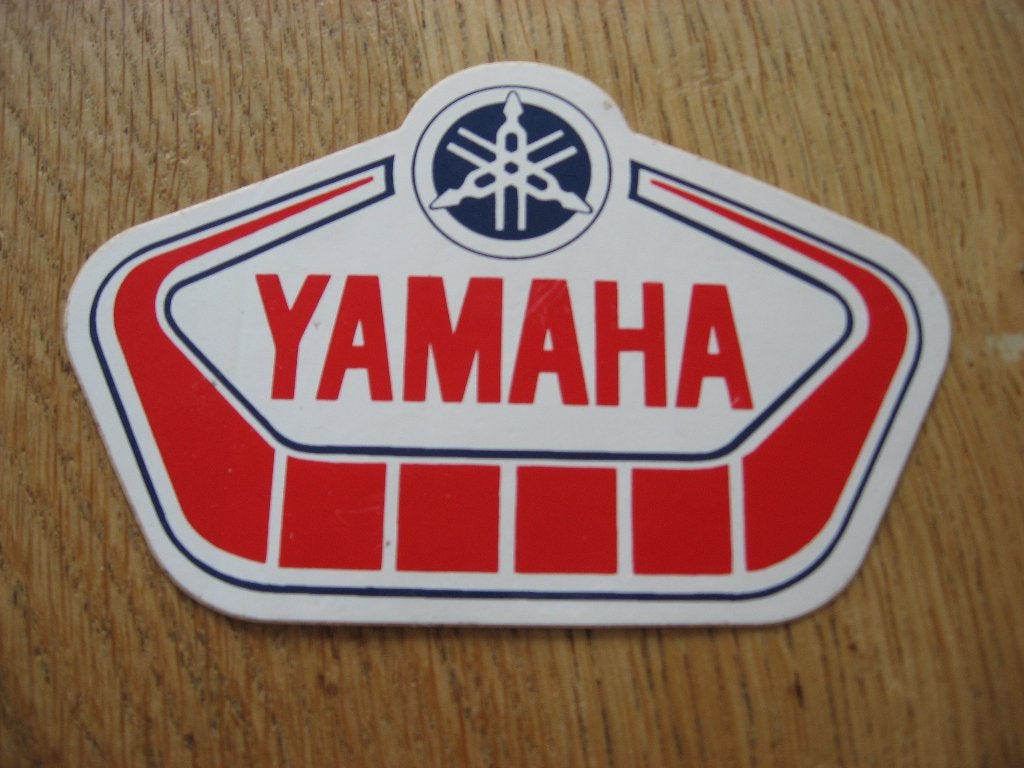 Sticker Yamaha Motoren 12 x 8 cm, Ophalen of Verzenden, Nieuw, Auto of Motor