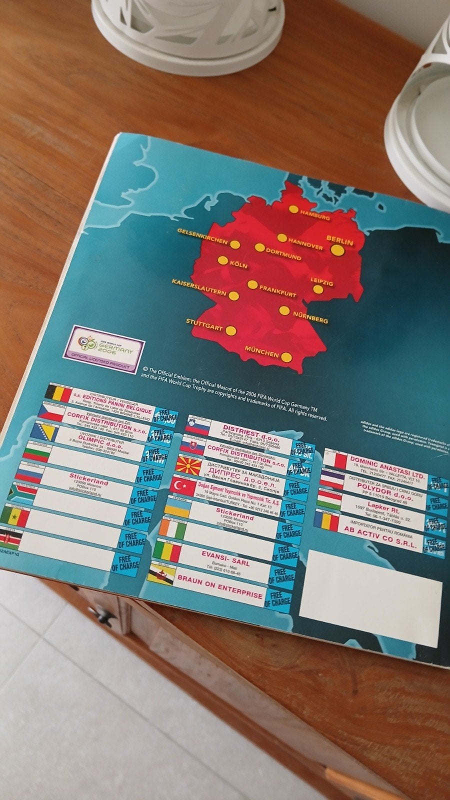 Panini album compleet in goede staat Duitsland 2006, Verzamelen, Ophalen of Verzenden, Gebruikt, Sport