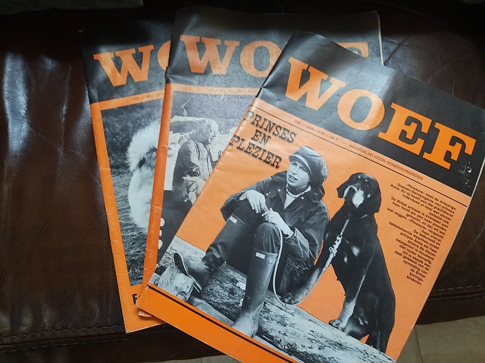 3 Woef vintage tijdschriften (jaren 70)., Livres, Animaux & Animaux domestiques, Enlèvement, Chiens