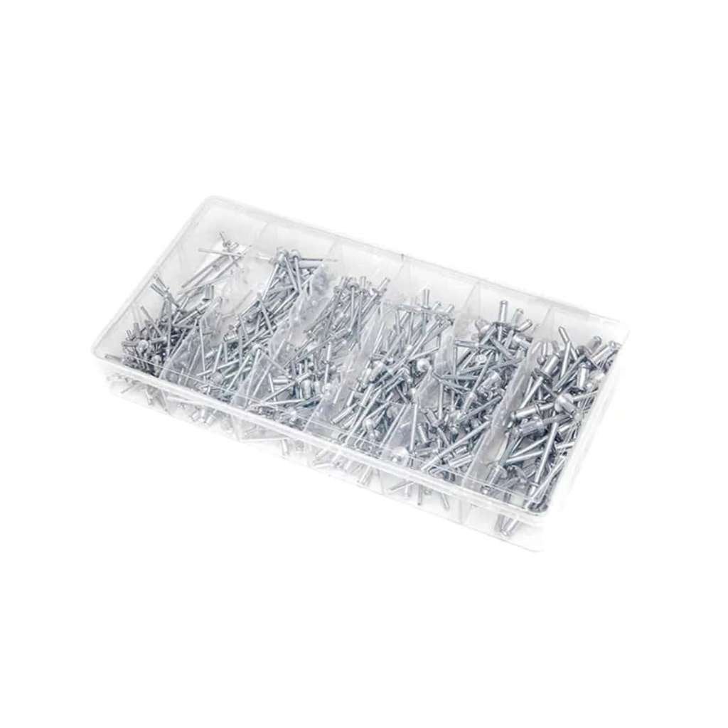 500 delige popnagel set 2,4mm, Ophalen of Verzenden, Nieuw, Grijs