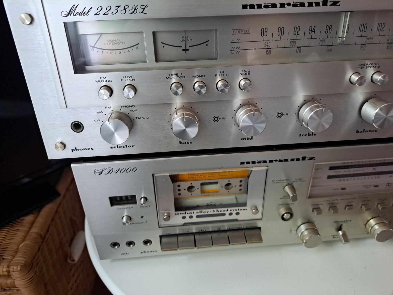 ampli tuner marantz 2238bl, TV, Hi-fi & Vidéo, Enlèvement, Marantz