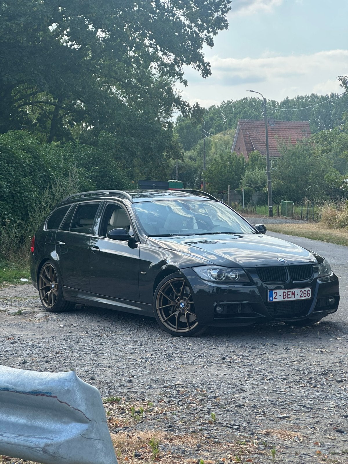 Bmw 335i touring n54, Auto's, Automaat, Achterwielaandrijving, Zwart, Leder