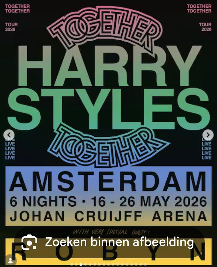 2 Tickets Harry Styles 23/05 Amsterdam, Tickets en Kaartjes, Mei