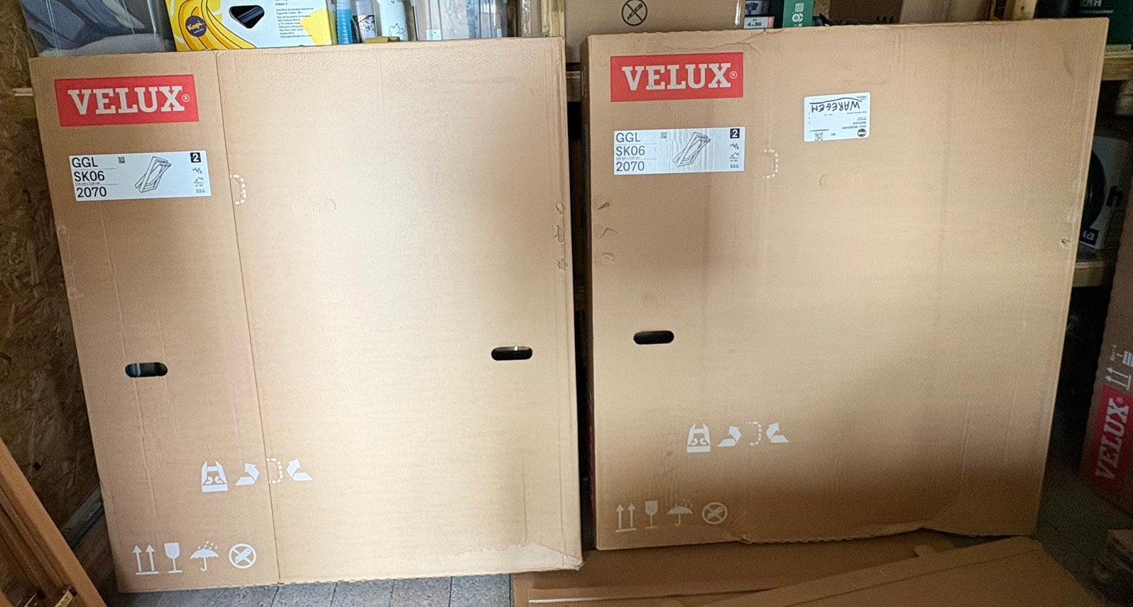 Nieuwe VELUX-set – 2 complete sets beschikbaar, Neuf, Double vitrage, Lucarne, Enlèvement