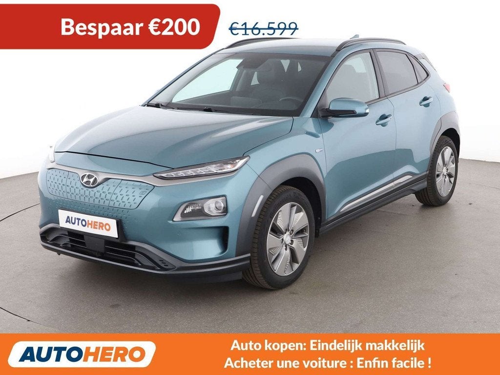 Hyundai KONA Electric drive 150 kW Executive 2WD, Autos, Hyundai, Cuir, Achat, Noir, 5 portes
