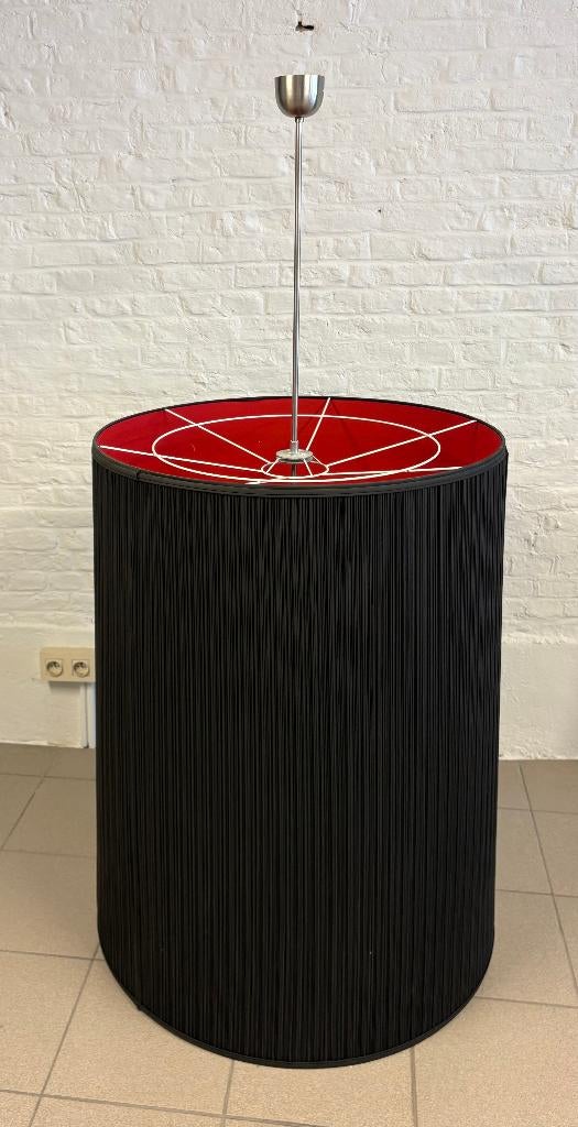 Lampenkap 70cm, Ophalen, Rood, Rond, Zo goed als nieuw