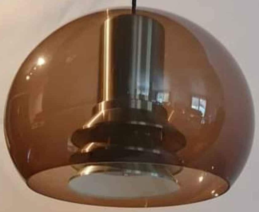 Vintage - Grote hanglampen 3 stuks - Hans Agne Jakobsson, Ophalen, Kunststof, Vintage