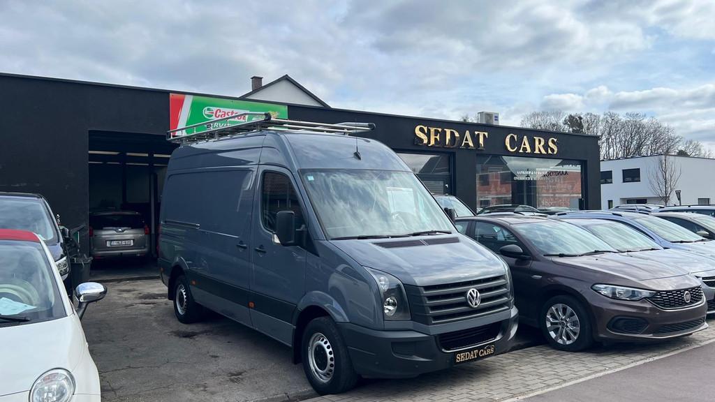 Volkswagen Crafter 2.0 DIESEL EURO 5B LICHT VRACHT VAN 1STE, Stof, Gebruikt, Overige modellen, Blauw
