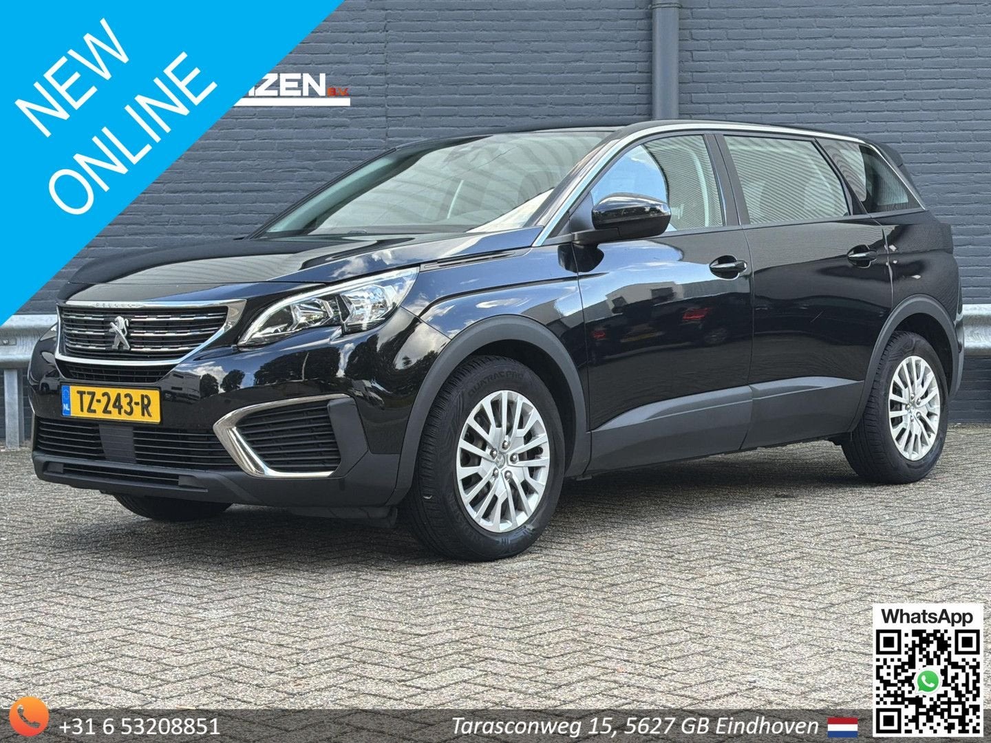 Peugeot 5008 1.2 PureTech Access | 7P. | Airco | Cruise | PD, Autos, Achat, Entreprise, Noir, Essence