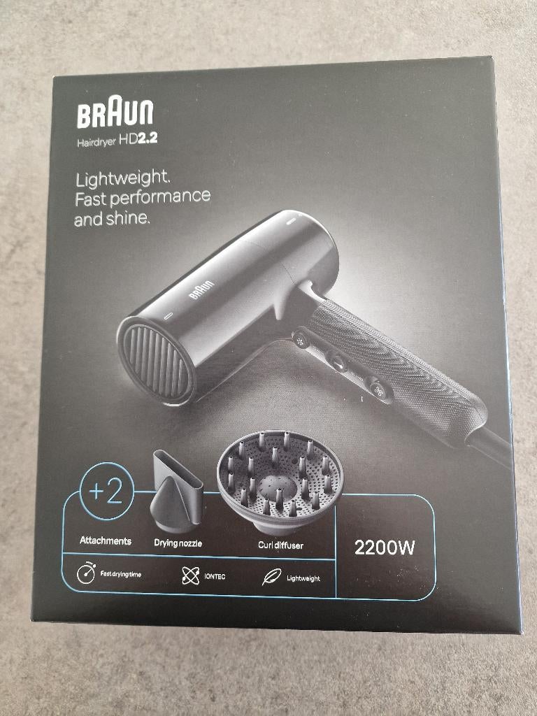 Braun Haardroger HD 2.2 (Nieuw), Ophalen, Nieuw, Haardroger
