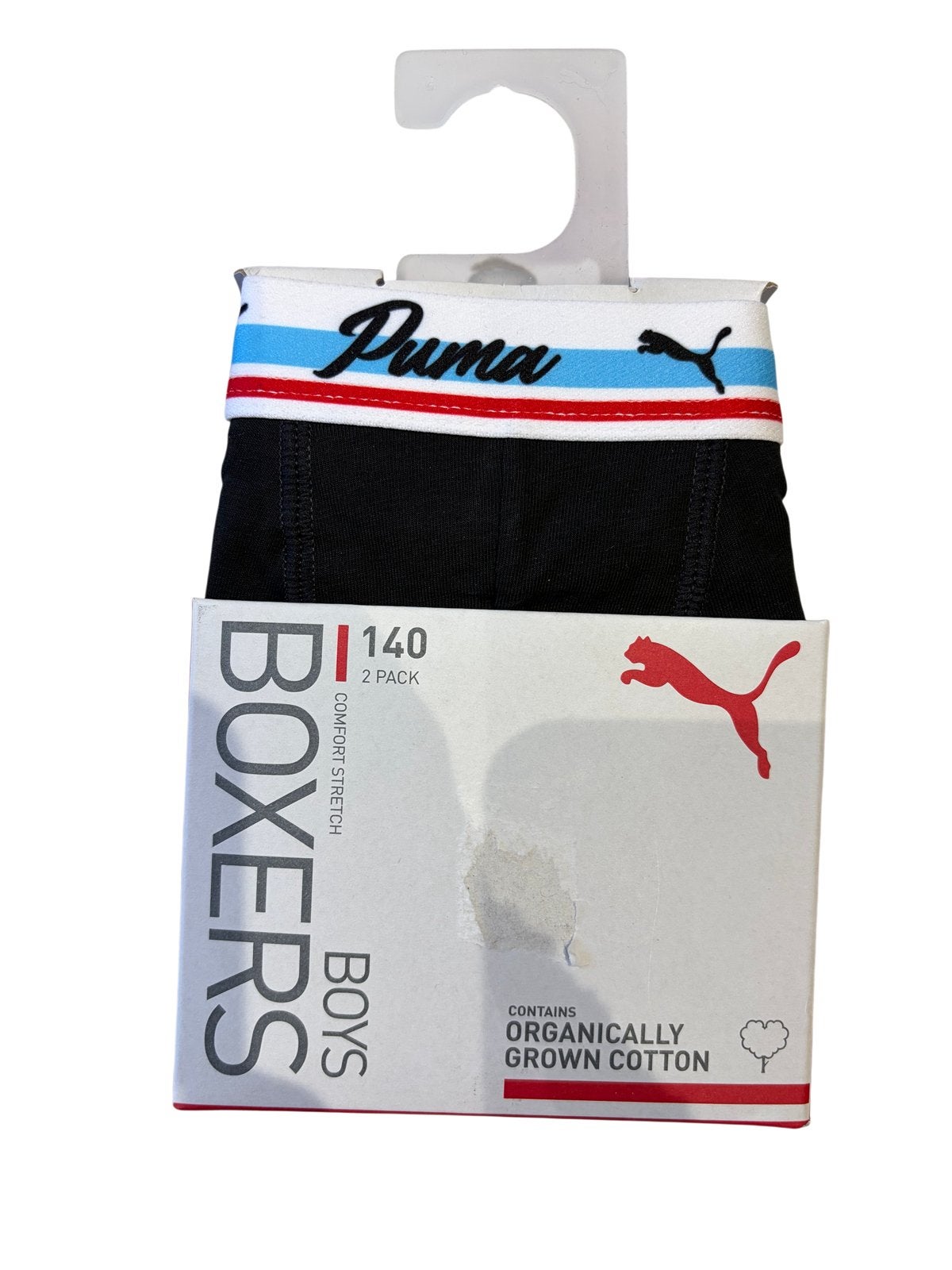 2 PUMA boxershorts voor jongens (maat 140/10 jaar) - NIEUW, Kleding | Heren, Ophalen of Verzenden, Zwart, Boxer