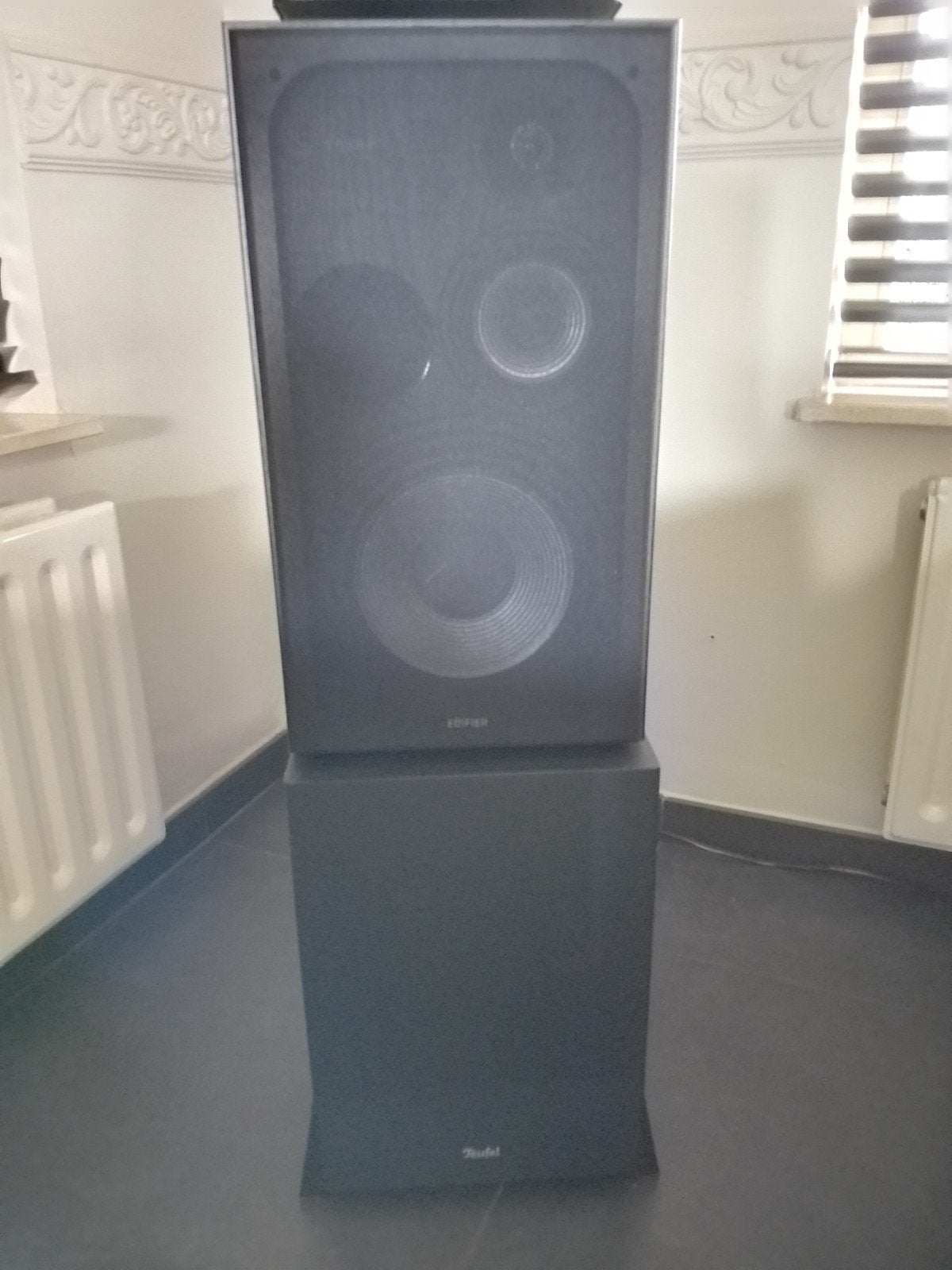 Edifier Actieve Speakers en Teufel T8 Actieve Sub, Ophalen, Zo goed als nieuw, 150 watt of meer, Stereo speakers