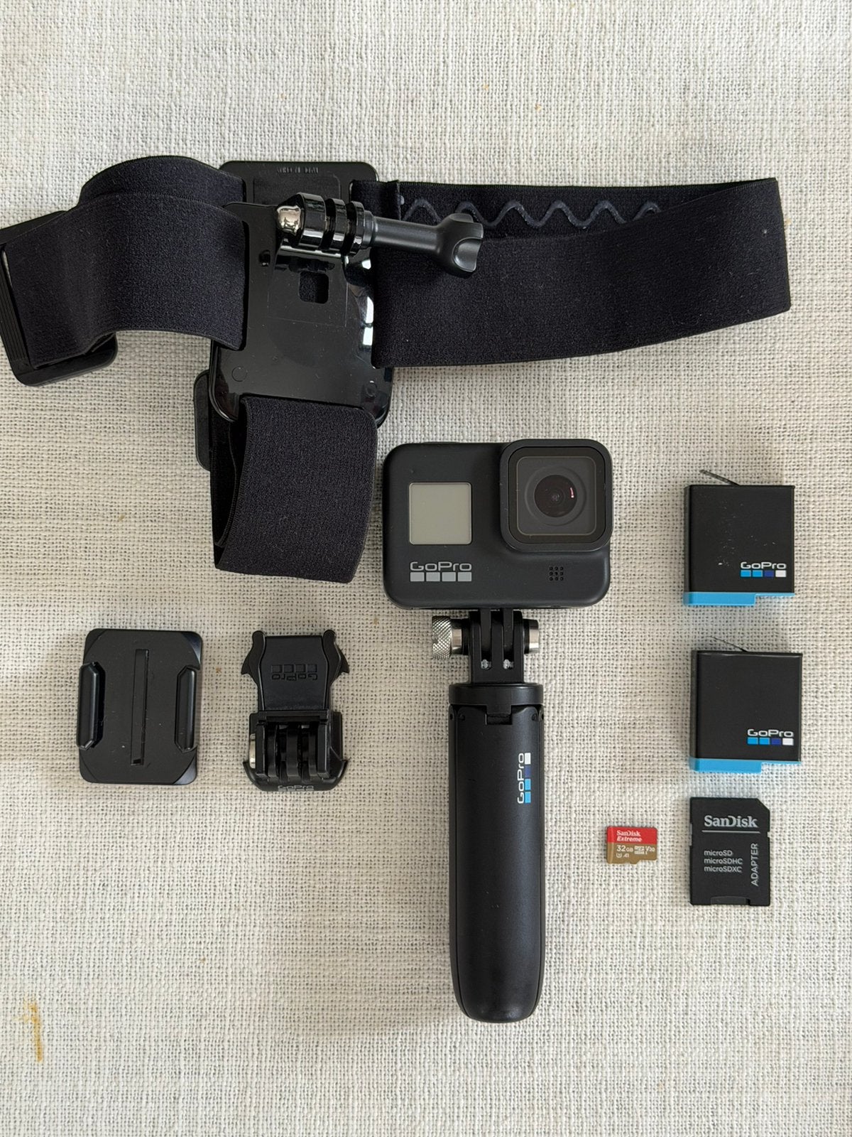 GoPro 8 Black + accessories + SD kaart, Audio, Tv en Foto, Actiecamera's, Ophalen, Zo goed als nieuw, GoPro