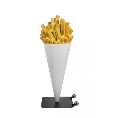 Sac à frites 180 cm - polyester - sac à frites mobile