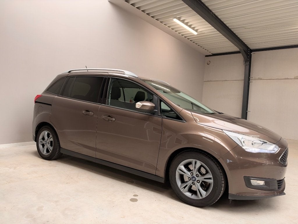 Ford Grand C Max 1.0 EcoBoost Led Navi CarPlay Pdc 116000km, Auto's, Voorwielaandrijving, Dealer onderhouden, 4 cilinders, Bedrijf