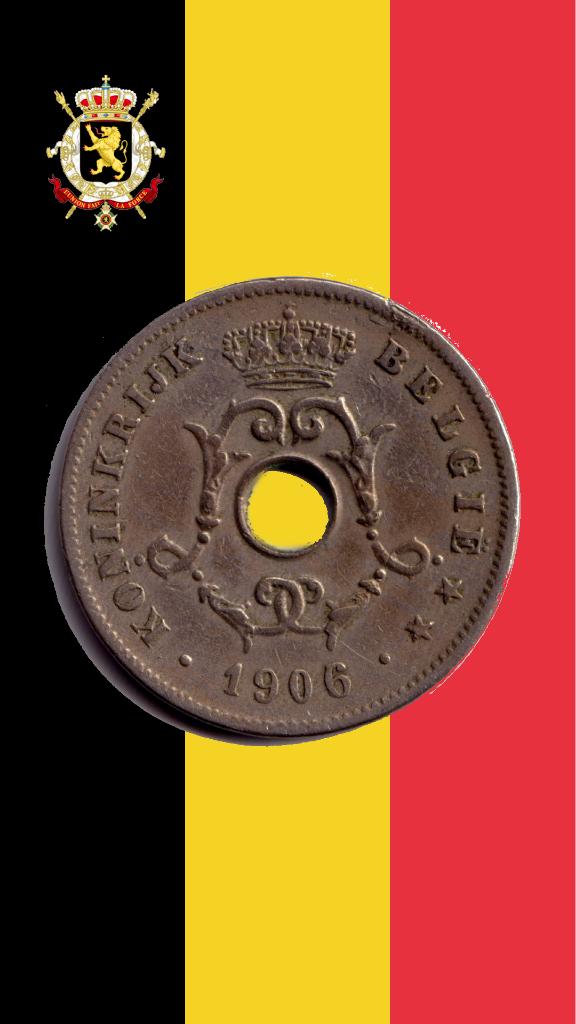 VARIANT: 10 cent 1906 VL (6 over 5) - Leopold II, Verzenden, Losse munt