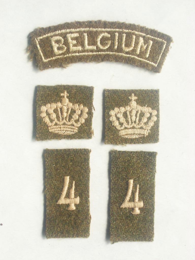 Insignes homogènes volontaire Belge Steentraete Royaume-uni, Envoi, Armée de terre, Emblème ou Badge