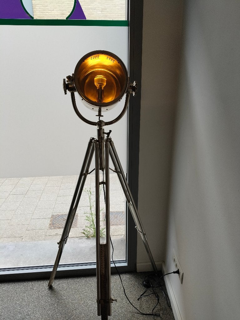 Maritieme decoratieve lamp op 3 pikkel, Ophalen, Zo goed als nieuw, Verstelbaar