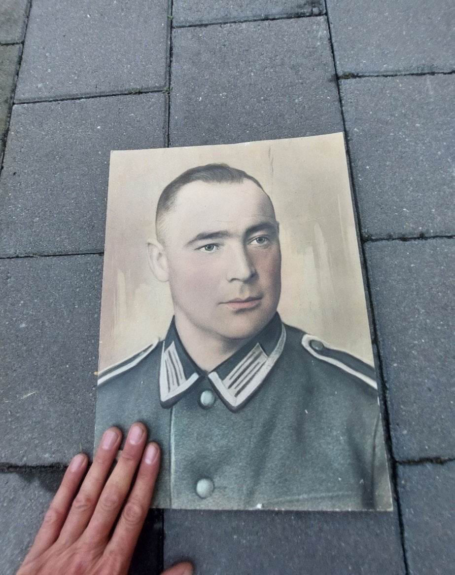 Photo de portrait de la Wehrmacht allemande de la Seconde Gu, Collections, Objets militaires | Seconde Guerre mondiale, Enlèvement ou Envoi