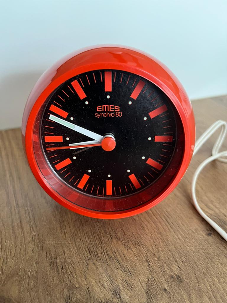 Emes synchro 80 vintage wekker, Ophalen of Verzenden