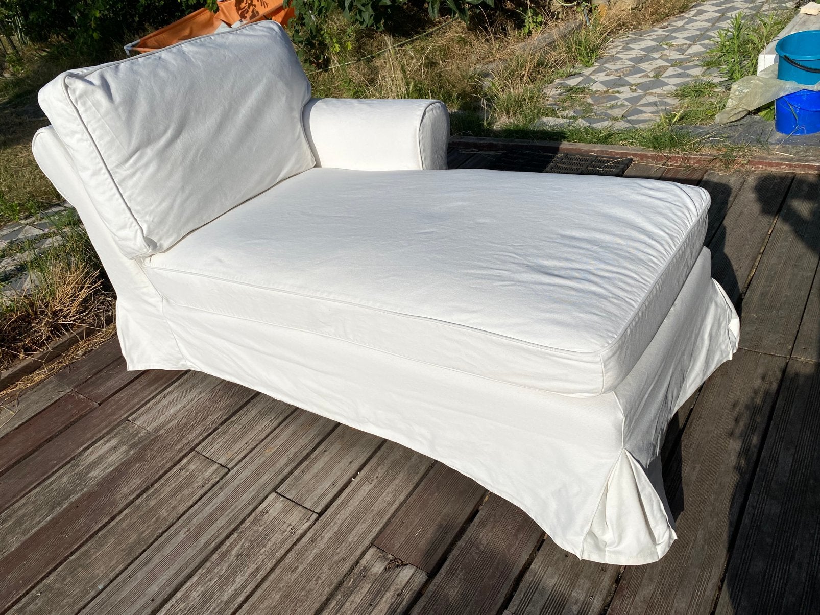 Meridienne/sofa Ektorp Ikea, Maison & Meubles, Fauteuils, 75 à 100 cm, 125 cm ou plus, Contemporain, Enlèvement